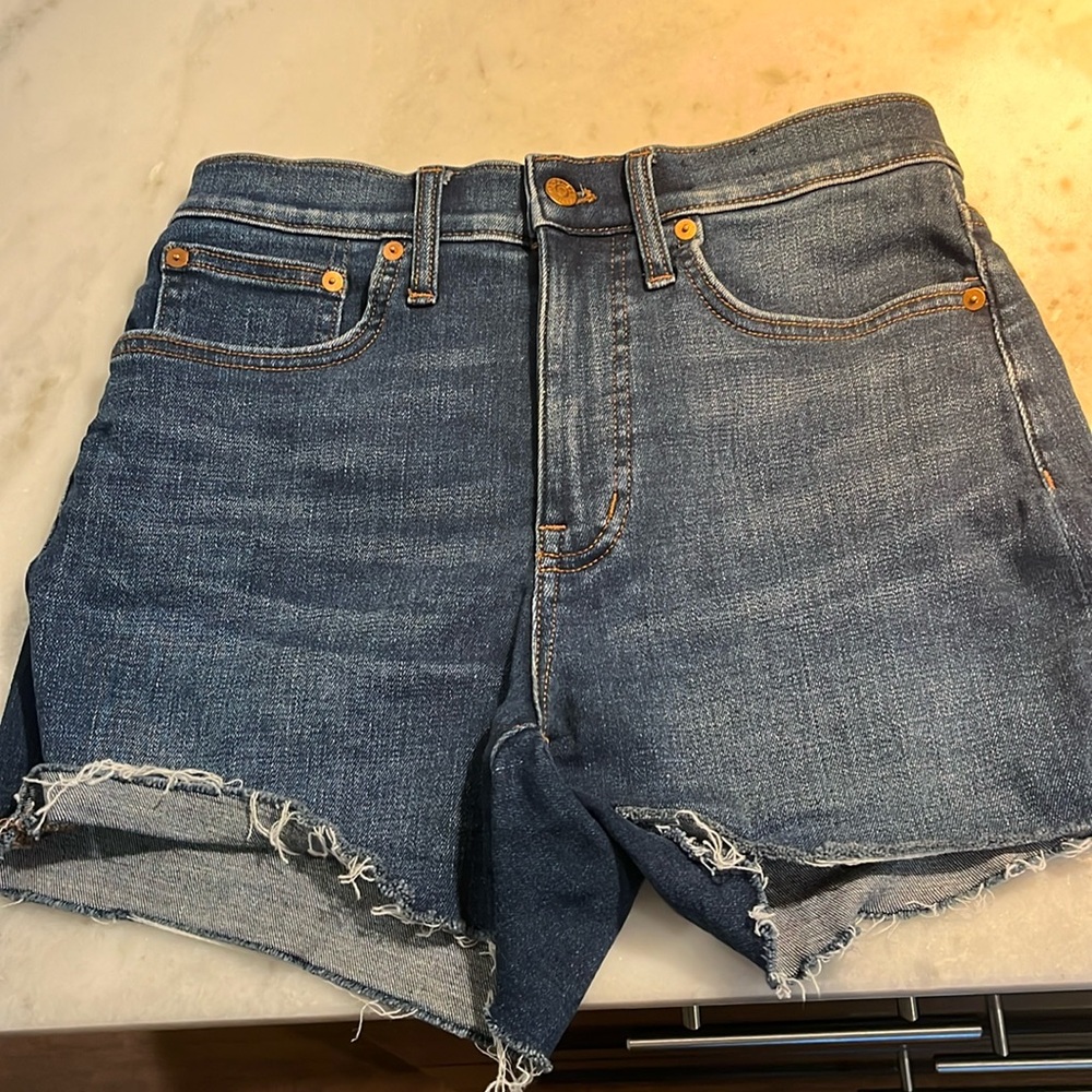 Madewell high rise denim shorts